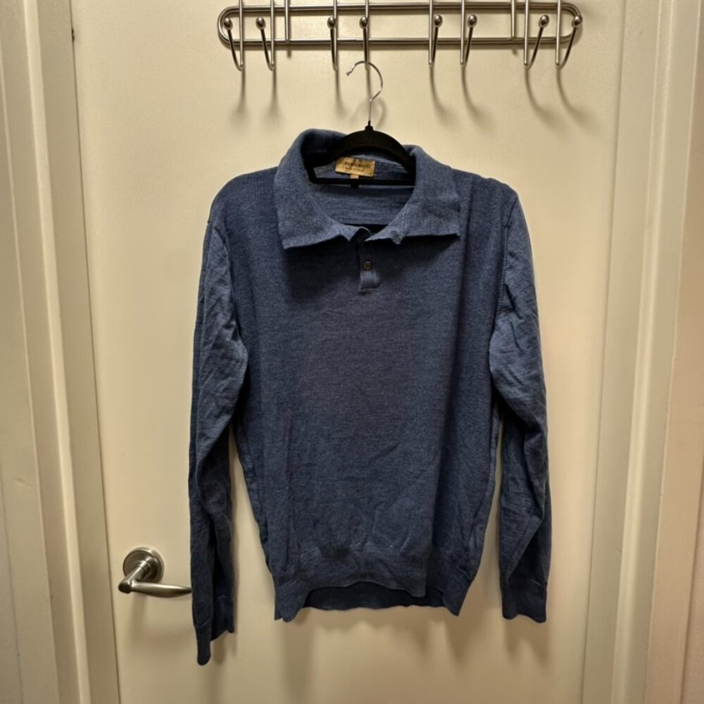 Lorezno Magni Men's Wool Long Sleeve Work Shirt in Size XL